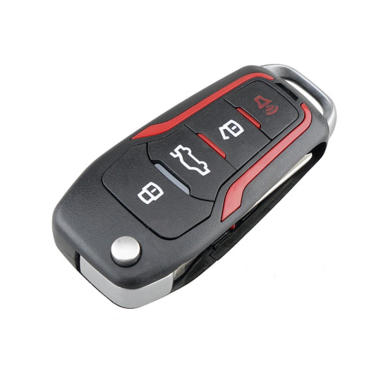 مفتاح سيارة CWTWB1U345، رقاقة 63، تردد واحد 315، لسيارات فورد، قابل للطي بأربعة أزرار، لسيارات فورد