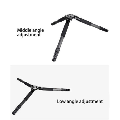 BEXIN ST424C Rugged Camcorder Photographic Carbon Fiber Big Tripod, Max Tube: 40mm