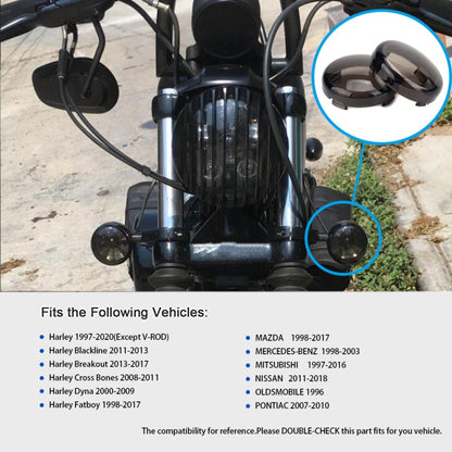 2 PCS Motorcycle Front and Rear Turn Signal Cover / Turn Signal Shell for Harley, 2 PCS