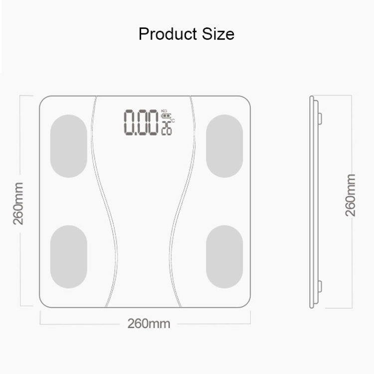 Household Smart Body Fat Electronic Weighing Scale, USB Charging Version, USB Charging Version