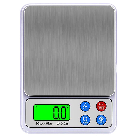 MH-555 6Kg x 0.1g High Accuracy Digital Electronic Portable Kitchen Scale Balance Device with 2.2 inch LCD Screen, 6000g/0.1g