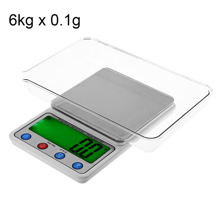 MH-885 6Kg x 0.1g High Accuracy Digital Electronic Portable Kitchen Scale Balance Device with 4.5 inch LCD Screen, 6Kg/0.1g