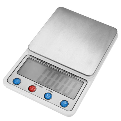 MH-885 600g x 0.01g High Accuracy Digital Electronic Portable Kitchen Scale Balance Device with 4.5 inch LCD Screen, 600g/0.01g