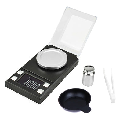 MH-8028 50g x 0.001g High Accuracy Digital Electronic Portable Jewelry Diamond Gem Carat Lab Weight Scale Balance Device with 1.6 inch LCD Screen, 50g/0.001g