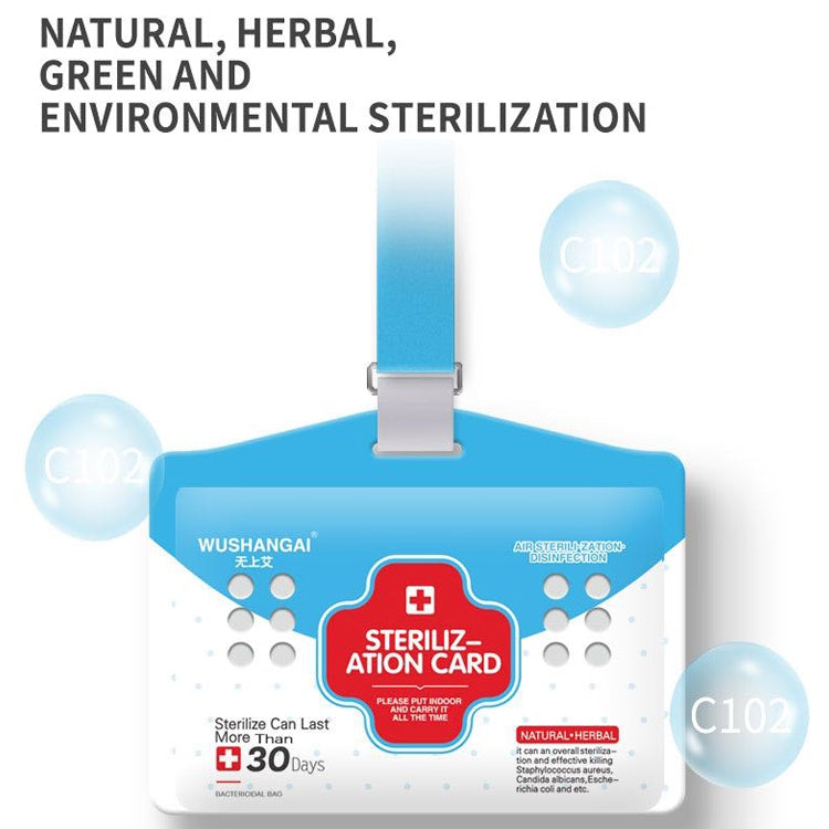 Air Sterilization Card Anti-influenza Virus Mite-removing Antibacterial VB Portable Protective Card for Kids