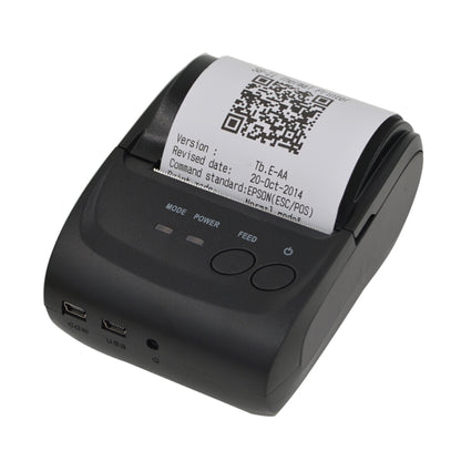 طابعة إيصالات حرارية بتقنية بلوتوث POS-5802 (أسود)، POS-5802