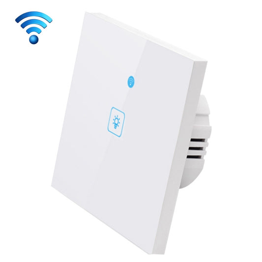 WS-EU-01 EWeLink APP &amp; Touch Control 2A 1 Gang مفتاح حائط ذكي بلوحة زجاجية مقواة، تيار متردد 90 فولت - 250 فولت، قابس الاتحاد الأوروبي، 1 Gang