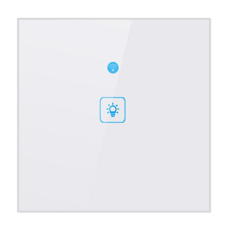 WS-EU-01 EWeLink APP &amp; Touch Control 2A 1 Gang مفتاح حائط ذكي بلوحة زجاجية مقواة، تيار متردد 90 فولت - 250 فولت، قابس الاتحاد الأوروبي، 1 Gang