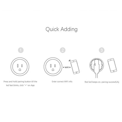 SA-003 10A Mini WiFi Plug Timing Smart Socket Works with Alexa & Google Home, AC 100-240V, US Plug, SA-003