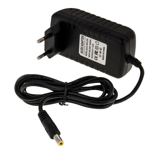 EU Plug AC 100-240V to DC 12V 5A Power Adapter, Tips: 5.5 x 2.1mm, Cable Length: about 1.2m