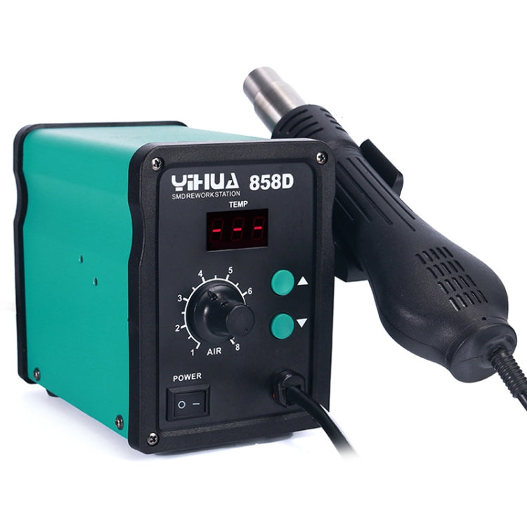 مسدس هواء ساخن YIHUA 858D بتيار متردد 220 فولت، شاشة LED، درجة حرارة قابلة للتعديل، 858D