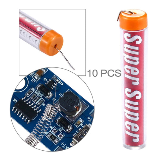 10 PCS 0.8mm Solder Wire Flux Tin Lead Melt Soldering Wire, 10 PCS
