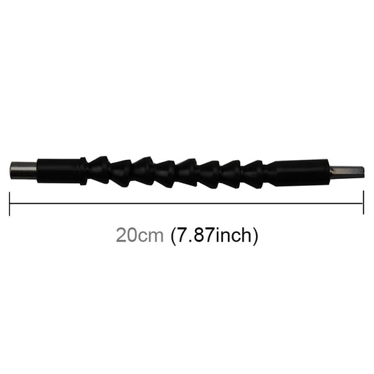 Plastic Rechargeable Drill Electric Screwdriver Dedicated Flexible Shafting Torque Drill Rods, Length: 20cm, Length: 20cm