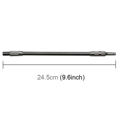 Metal Rechargeable Drill Electric Screwdriver Dedicated Flexible Shafting Torque Drill Rods, Length: 24.5cm, Length: 24.5cm