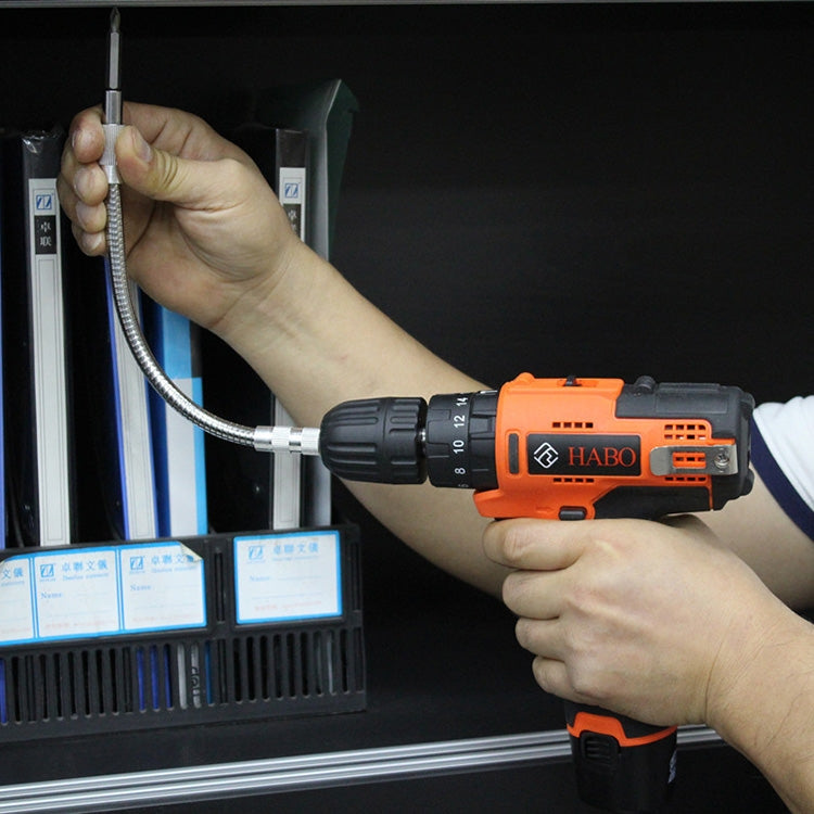 Metal Rechargeable Drill Electric Screwdriver Dedicated Flexible Shafting Torque Drill Rods, Length: 24.5cm, Length: 24.5cm