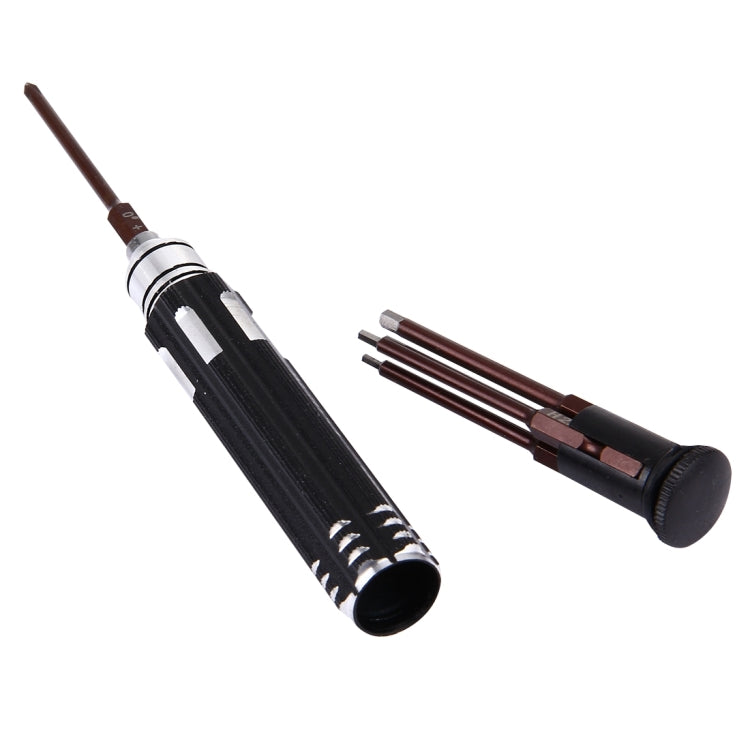 طقم مفكات براغي 6 في 1 من جاكيمي JM-8154 مع رؤوس دقيقة S-2 مقاس 65 مم (صلب 3.0، سداسي H1.5 وH2.0 وH2.5 وH3.0)، JM-8154