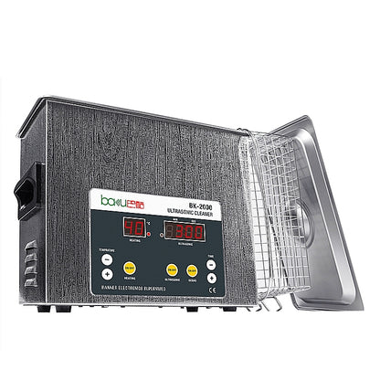 جهاز تنظيف بالموجات فوق الصوتية باكو BK-2000، 120 واط، 3.36 لتر، شاشة LCD، مع سلة، تيار متردد 220 فولت، قابس الاتحاد الأوروبي، BK-2000، 120 واط، 3.36 لتر، 220 فولت
