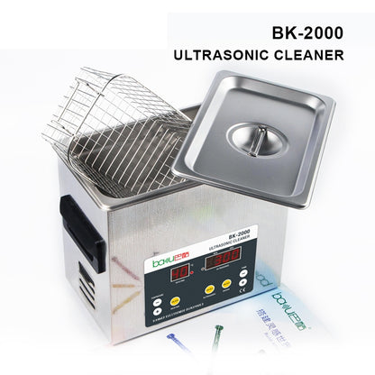جهاز تنظيف بالموجات فوق الصوتية باكو BK-2000، 120 واط، 3.36 لتر، شاشة LCD، مع سلة، تيار متردد 220 فولت، قابس الاتحاد الأوروبي، BK-2000، 120 واط، 3.36 لتر، 220 فولت