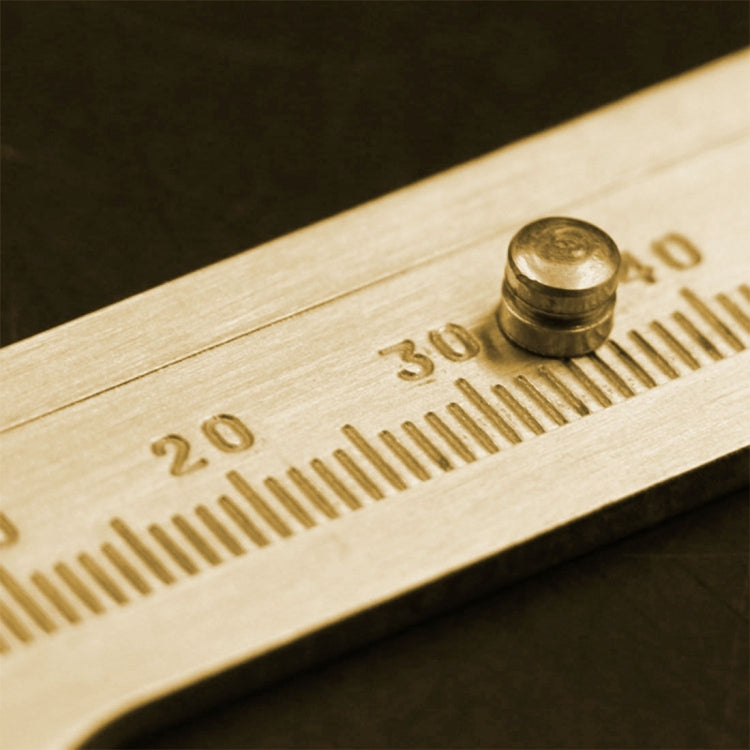 Portable Mini Brass Sliding 100mm Gauge Vernier Bead Jewelry Measuring Caliper, 100mm