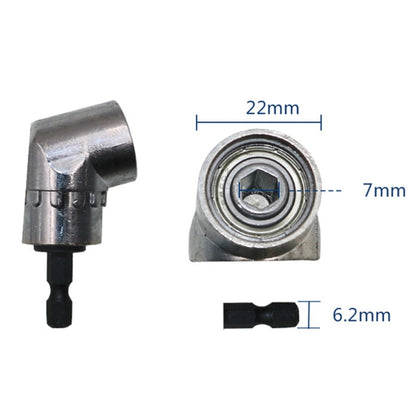 105 Degree Right Angle Drill Driver Bit Extension Power Drill Tool 7mm Hex Magnetic Power Screwdriver Socket Adaptor, Short Type, Long Type