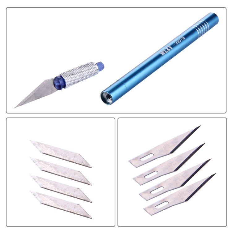 WLXY-9307B Metal Carving Knife Professional Mobile Phone Repair Tool with 8 Blades, WLXY-9307B
