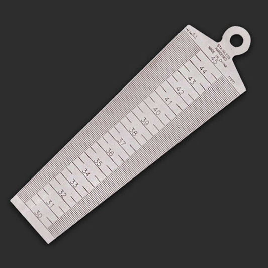 Wedge Feeler Gap 30-45mm Stainless Steel Ruler Inspection Taper Gauge Metric Measure Tool, Gap 30-45mm Metric