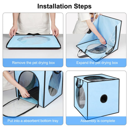 FUNADD Pet Bath Drying Box Portable Folding Dryer Cage, Suitable for Pets up to 5kg