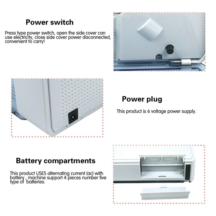 V40 Handheld Mini Portable Small Money Counting Machine, Specification: EU Plug