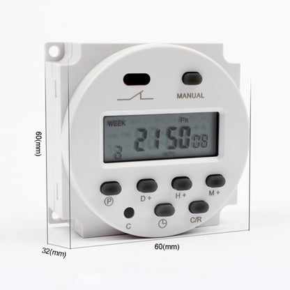 CN101A DC12V Microcomputer Time Switch Digital LCD Power Timer, DC12V