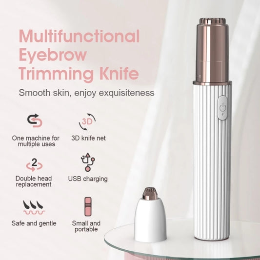 YJK098 Multi-function Portable Electric Eyebrow trimmer, YJK098(Black), YJK098(White), YJK098(Purple)