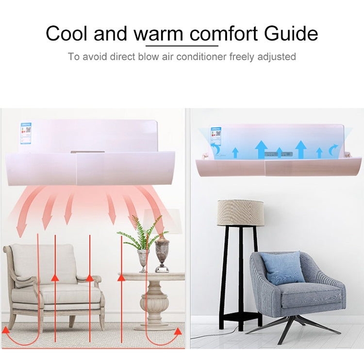 Bedroom Wall-Mounted Baby Universal Anti-Straight Blowing Air Conditioning Windshield Wind Deflector Shroud, Y Rounded Corner Version, Y Rounded Corner Version