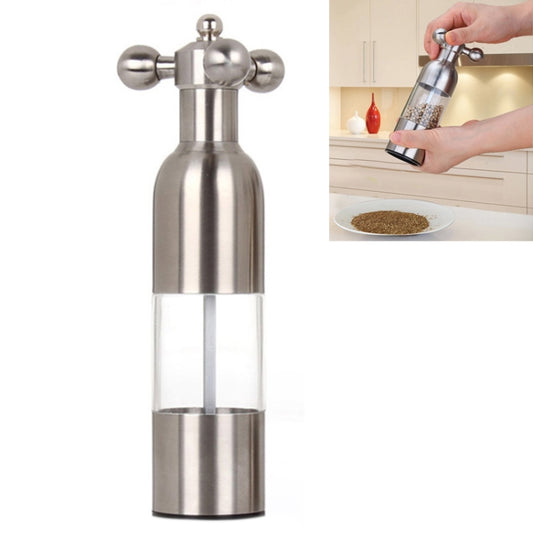 MICLAN Stainless Steel 304 Rudder Shape Grinder Pepper Grinding Machine, Size : S, S