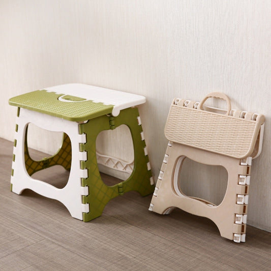 Outdoor Portable Sitting Plastic Folding Stool Fishing Useful Stool, Random Color Delivery, 1751