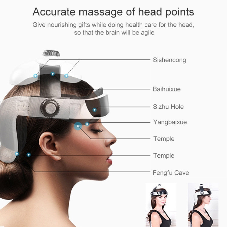 Electronic Air Pressure Head Massager, Relaxed Music Helmet Massager, US Plug, HC06285, HC06285EU, HC06285UK
