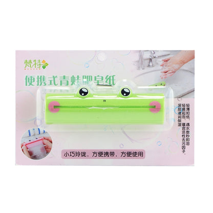 1.2m Frog Pattern Hand Washing Convenient Scented Soap Sheets, Random Color Delivery Delivery, Soap Sheets
