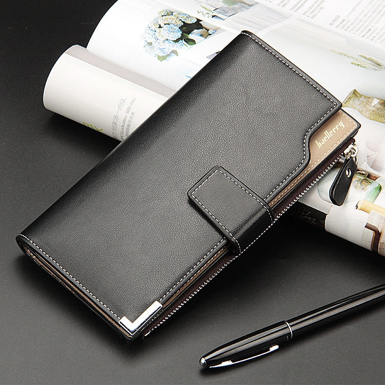 Baellerry Men Long Wallet New Style Young Fashion Hand Bag Wallet