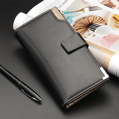 Baellerry Men Long Wallet New Style Young Fashion Hand Bag Wallet