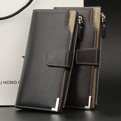 Baellerry Men Long Wallet New Style Young Fashion Hand Bag Wallet