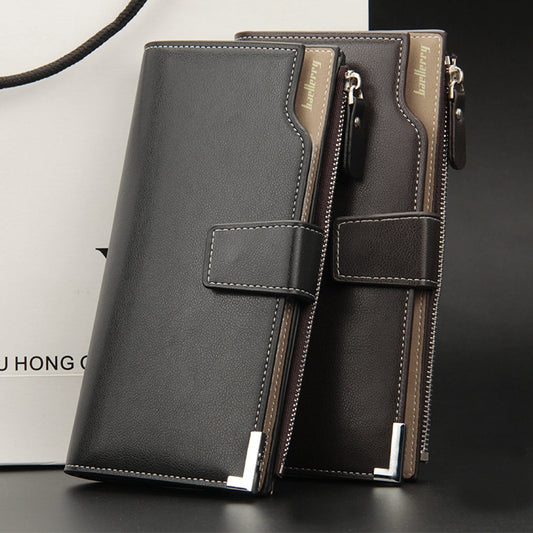 Baellerry Men Long Wallet New Style Young Fashion Hand Bag Wallet