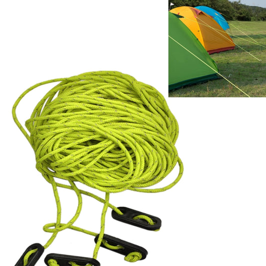 حبل عاكس للخيمة من Naturehike NH15A001-G للتخييم في الهواء الطلق، مقاس 4*4، مزود بحبل عاكس، وحبل تثبيت، وحبل باراكورد، متوفر بألوان عشوائية، حبل عاكس للخيمة باللون الأخضر