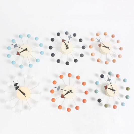 Stylish Background Minimalis Circular Balls Candy Wall Clock Creative Decoration Clock Ferris Wheel Clock