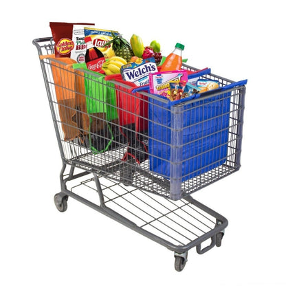 4 PCS / Set Supermarket Trolley Bags Non-Woven Portable Shopping Bags, Shopping Bags