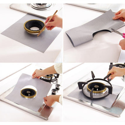 Gas Furnace Surface Ultra-thin Fibre Material Stovetop Protective Cleaning Pad, Size: 27*27cm, 0.08mm, 0.08mm