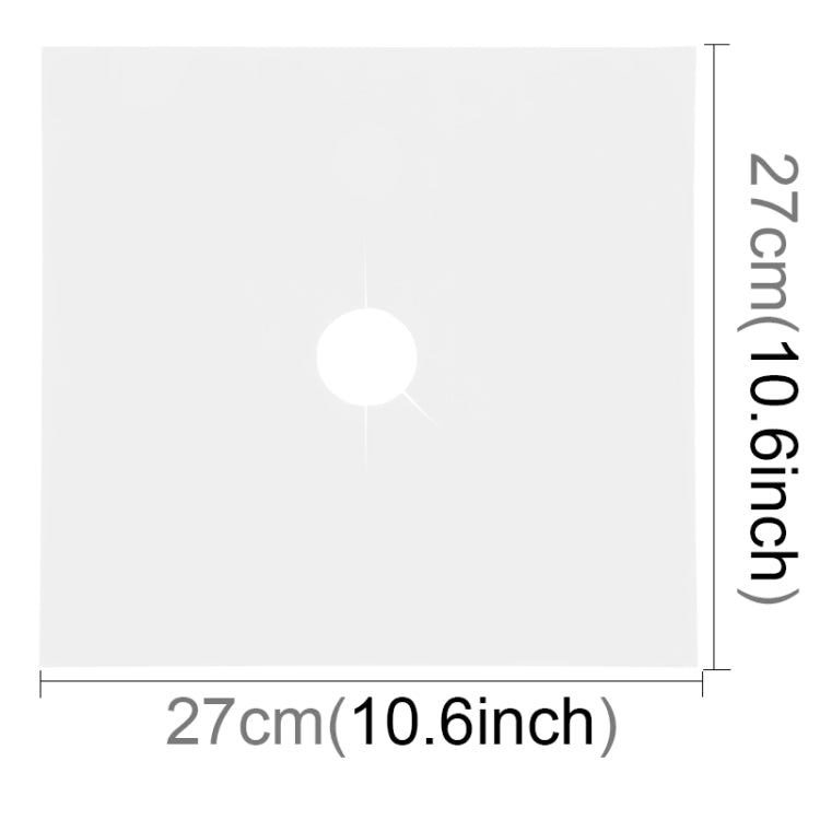 Gas Furnace Surface Ultra-thin Fibre Material Stovetop Protective Cleaning Pad, Size: 27*27cm, 0.12mm (Silver), 0.12mm