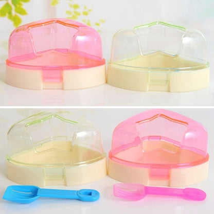 Pet Five-pointed Star Hamster Bathroom Small Pets Bathing Basin Detachable Ventilation Pet Bath Tubs, Random Color Delivery, Star Hamster Bathroom