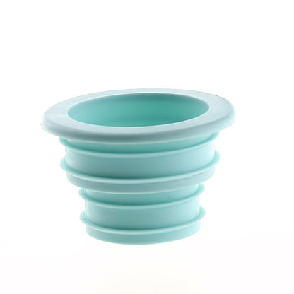 3 PCS Sewer Lengthen Odor-resistant Silicone Joint Kitchen Plumbing Sewer Drain Sealing Plug, Random Color Delivery, Sewer Lengthen Silicone Joint