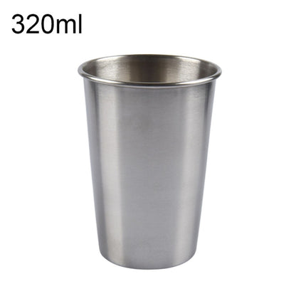 320ml Single Wall Electropolished Stainless Steel Brief Wine Cup(Silver), 320ml