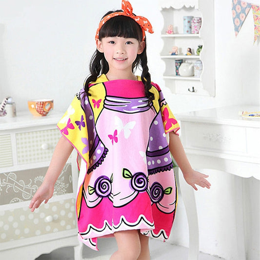 Children Beach Towel Hooded Cloak Kids Boy Girl Baby Bath Towel Absorbent Bathrobe Swim Clothes, Size: 60 x 120cm, Suitable for Height 1.2m or Less, HC1757A, HC1757B, HC1757C, HC1757D, HC1757E, HC1757F, HC1757G, HC1757H