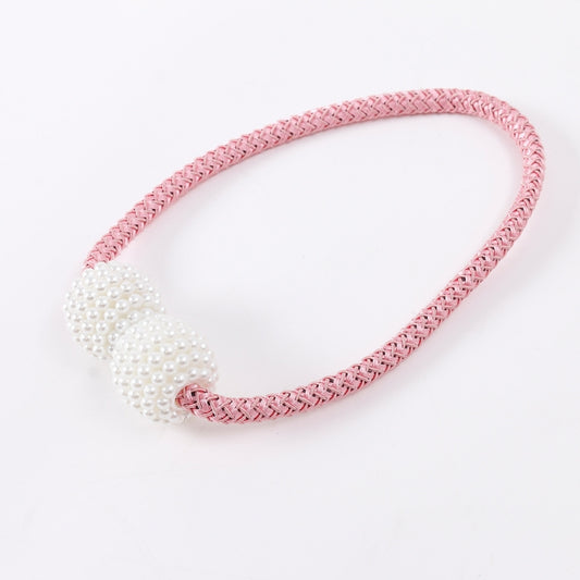 Fashion Adornments Pearl Magnetic Buckle Curtain Strap, Pearl