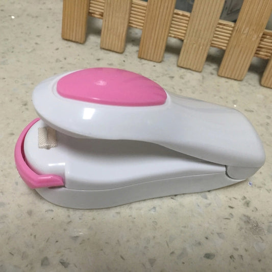 Portable Mini Heat Sealing Machine Impulse Sealer Seal Packing Plastic Bag Sealing Clamp, Random Color Delivery, Heat Sealing